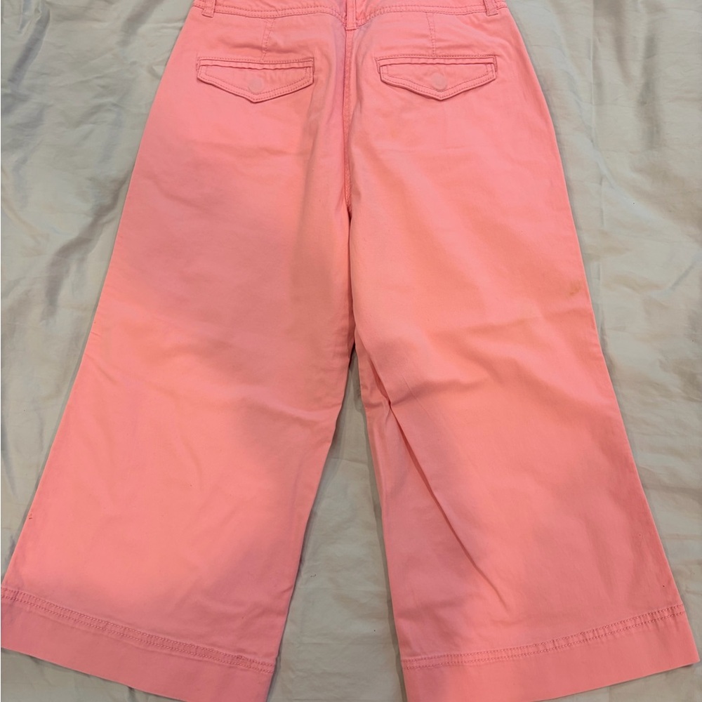 New York & Company Blush Pink Cropped Trousers